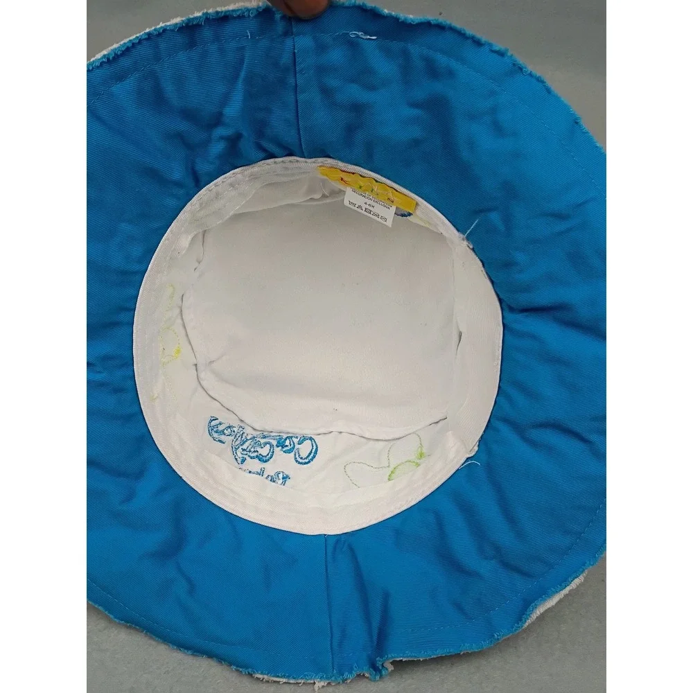 Scala Kids Castaway Cay Bahamas White Floral Cotton Bucket Hat Size 4-6X